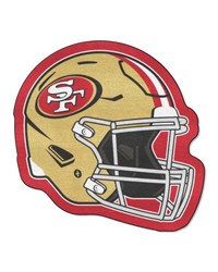 San Francisco 49ers Mascot Helmet Rug Red by   