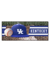 Kentucky Wildcats Baseball Runner Rug  30in. x 72in. Blue by   