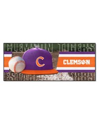 Clemson Tigers Baseball Runner Rug  30in. x 72in. Purple by   