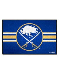 Buffalo Sabres Starter Mat Accent Rug  19in. x 30in. Uniform Alternate Design Blue by   