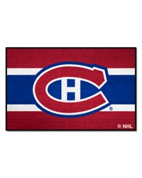 Montreal Canadiens Starter Mat Accent Rug  19in. x 30in. Uniform Alternate Design Red by   