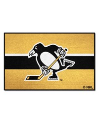 Pittsburgh Penguins Starter Mat Accent Rug  19in. x 30in. Uniform Alternate Design Yellow by   