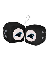 Carolina Panthers Fuzzy Dice by   