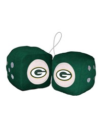 Green Bay Packers Fuzzy Dice by   