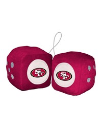 San Francisco 49ers Fuzzy Dice by   