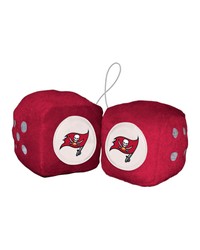 Tampa Bay Buccaneers Team Color Fuzzy Dice Decor 3 in  Set Red by   