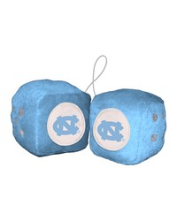 North Carolina Tar Heels Team Color Fuzzy Dice Decor 3 in  Set Blue by   