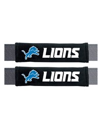 Detroit Lions Embroidered Seatbelt Pad  2 Pieces Black by   