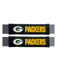 Green Bay Packers Embroidered Seatbelt Pad  2 Pieces Black by   