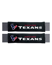 Houston Texans Embroidered Seatbelt Pad  2 Pieces Black by   