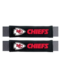 Kansas City Chiefs Embroidered Seatbelt Pad  2 Pieces Black by   