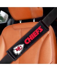 Kansas City Chiefs Embroidered Seatbelt Pad  2 Pieces Black by   