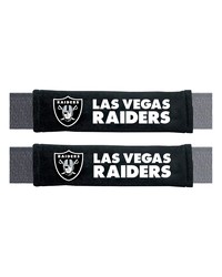 Las Vegas Raiders Embroidered Seatbelt Pad  2 Pieces Black by   