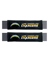 Los Angeles Chargers Embroidered Seatbelt Pad  2 Pieces Black by   