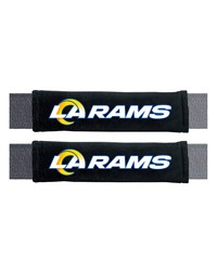 Los Angeles Rams Embroidered Seatbelt Pad  2 Pieces Black by   