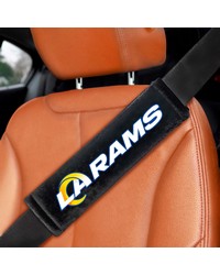 Los Angeles Rams Embroidered Seatbelt Pad  2 Pieces Black by   