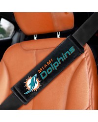 Miami Dolphins Embroidered Seatbelt Pad  2 Pieces Black by   