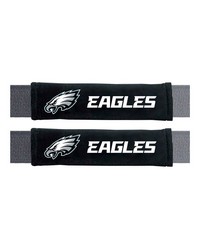 Philadelphia Eagles Embroidered Seatbelt Pad  2 Pieces Black by   