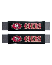 San Francisco 49ers Embroidered Seatbelt Pad  2 Pieces Black by   