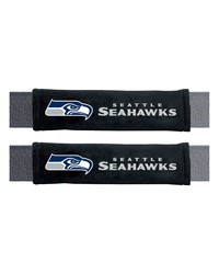 Seattle Seahawks Embroidered Seatbelt Pad  2 Pieces Black by   