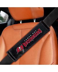 Tampa Bay Buccaneers Embroidered Seatbelt Pad  2 Pieces Black by   