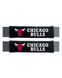 Chicago Bulls Embroidered Seatbelt Pad  2 Pieces Black by   