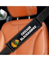 Chicago Blackhawks Embroidered Seatbelt Pad Pair by   