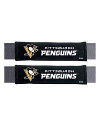 Pittsburgh Penguins Embroidered Seatbelt Pad  2 Pieces Black by   