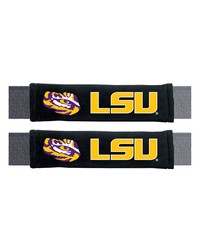 LSU Tigers Embroidered Seatbelt Pad  2 Pieces Black by   