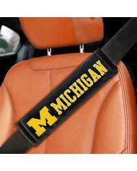 Michigan Wolverines Embroidered Seatbelt Pad  2 Pieces Black by   