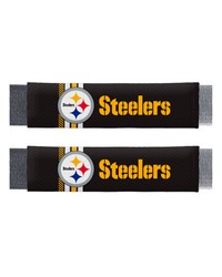 Pittsburgh Steelers Team Color Rally Seatbelt Pad  2 Pieces Black by   