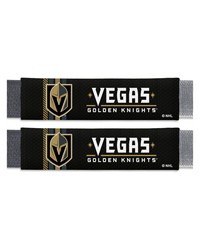 Vegas Golden Knights Team Color Rally Seatbelt Pad  2 Pieces Black by   
