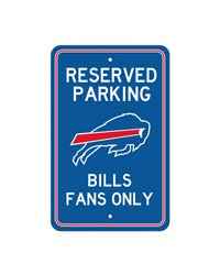 Buffalo Bills Team Color Reserved Parking Sign Decor 18in. X 11.5in. Lightweight Blue by   