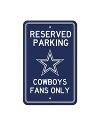 Dallas Cowboys Team Color Reserved Parking Sign Decor 18in. X 11.5in. Lightweight Navy by   