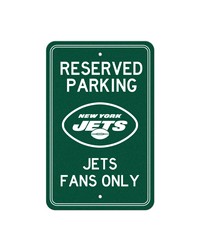 New York Jets Team Color Reserved Parking Sign Decor 18in. X 11.5in. Lightweight Green by   