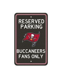 Tampa Bay Buccaneers Team Color Reserved Parking Sign Decor 18in. X 11.5in. Lightweight Pewter by   