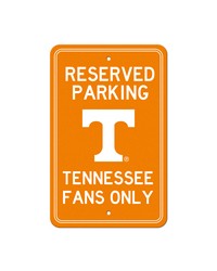 Tennessee Volunteers Team Color Reserved Parking Sign Decor 18in. X 11.5in. Lightweight Orange by   