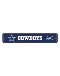Dallas Cowboys Team Color Street Sign Decor 4in. X 24in. Lightweight Navy by   