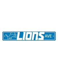 Detroit Lions Team Color Street Sign Decor 4in. X 24in. Lightweight Blue by   