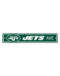 New York Jets Team Color Street Sign Decor 4in. X 24in. Lightweight Green by   