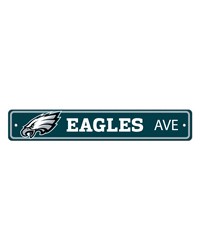 Philadelphia Eagles Team Color Street Sign Decor 4in. X 24in. Lightweight Green by   