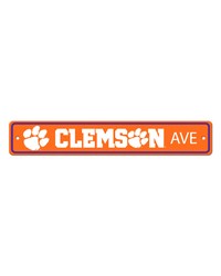 Clemson Tigers Street Sign by   