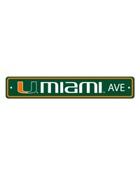 Miami Hurricanes Street Sign by   