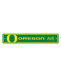 Oregon Ducks Team Color Street Sign Decor 4in. X 24in. Lightweight Green by   