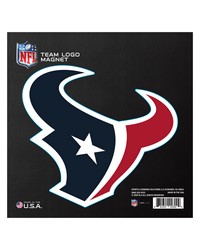 Houston Texans Large Team Logo Magnet 10 in  8.7329 in x8.3078 in  Navy by   