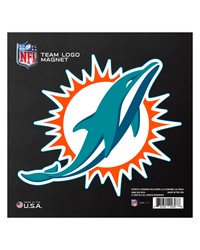 Miami Dolphins Large Team Logo Magnet 10 in  8.7329 in x8.3078 in  Aqua by   