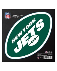 New York Jets Large Team Logo Magnet 10 in  8.7329 in x8.3078 in  Green by   