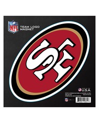 San Francisco 49ers Large Team Logo Magnet 10 in  8.7329 in x8.3078 in  Red by   