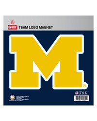 Michigan Wolverines Large Team Logo Magnet 10 in  8.7329 in x8.3078 in  Yellow by   