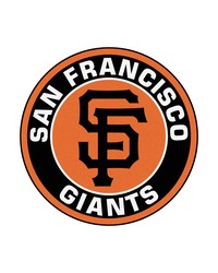 San Francisco Giants Roundel Rug  27in. Diameter Orange by   